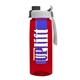 the flair - 26 oz transparent tritan(tm) bottle with quick snap lid and large infuser