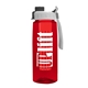 the flair - 26 oz transparent tritan(tm) bottle with quick snap lid and large infuser