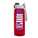 the flair - 26 oz transparent tritan(tm) bottle with quick snap lid and large infuser