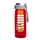 the flair - 26 oz transparent tritan(tm) bottle with quick snap lid and large infuser