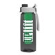 the flair - 26 oz transparent tritan(tm) bottle with quick snap lid and large infuser