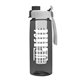 the flair - 26 oz transparent tritan(tm) bottle with quick snap lid and large infuser