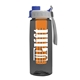 the flair - 26 oz transparent tritan(tm) bottle with quick snap lid and large infuser