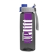 the flair - 26 oz transparent tritan(tm) bottle with quick snap lid and large infuser
