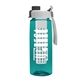 the flair - 26 oz transparent tritan(tm) bottle with quick snap lid and large infuser