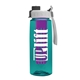 the flair - 26 oz transparent tritan(tm) bottle with quick snap lid and large infuser