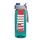 the flair - 26 oz transparent tritan(tm) bottle with quick snap lid and large infuser
