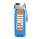 the flair - 26 oz transparent tritan(tm) bottle with quick snap lid and large infuser