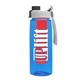 the flair - 26 oz transparent tritan(tm) bottle with quick snap lid and large infuser