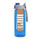 the flair - 26 oz transparent tritan(tm) bottle with quick snap lid and large infuser