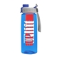 the flair - 26 oz transparent tritan(tm) bottle with quick snap lid and large infuser