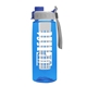 the flair - 26 oz transparent tritan(tm) bottle with quick snap lid and large infuser