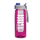the flair - 26 oz transparent tritan(tm) bottle with quick snap lid and large infuser