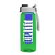 the flair - 26 oz transparent tritan(tm) bottle with quick snap lid and large infuser
