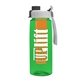 the flair - 26 oz transparent tritan(tm) bottle with quick snap lid and large infuser