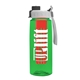 the flair - 26 oz transparent tritan(tm) bottle with quick snap lid and large infuser