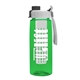 the flair - 26 oz transparent tritan(tm) bottle with quick snap lid and large infuser