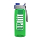 the flair - 26 oz transparent tritan(tm) bottle with quick snap lid and large infuser