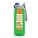 the flair - 26 oz transparent tritan(tm) bottle with quick snap lid and large infuser