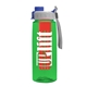the flair - 26 oz transparent tritan(tm) bottle with quick snap lid and large infuser
