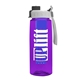 the flair - 26 oz transparent tritan(tm) bottle with quick snap lid and large infuser