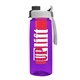 the flair - 26 oz transparent tritan(tm) bottle with quick snap lid and large infuser