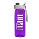 the flair - 26 oz transparent tritan(tm) bottle with quick snap lid and large infuser