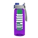 the flair - 26 oz transparent tritan(tm) bottle with quick snap lid and large infuser