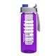 the flair - 26 oz transparent tritan(tm) bottle with quick snap lid and large infuser