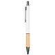The Gosford Gunmetal Click - Action Ballpoint Pen with Bamboo Accent