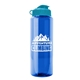 The Guzzler - 32 oz Transparent Bottle - Flip Lid