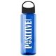 The Guzzler - 32 oz Transparent Bottle With Oval Crest Lid