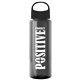 The Guzzler - 32 oz Transparent Bottle With Oval Crest Lid