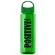The Guzzler - 32 oz Transparent Bottle With Oval Crest Lid