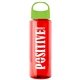 The Guzzler - 32 oz Transparent Bottle With Oval Crest Lid