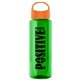 The Guzzler - 32 oz Transparent Bottle With Oval Crest Lid