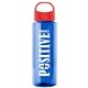The Guzzler - 32 oz Transparent Bottle With Oval Crest Lid