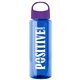 The Guzzler - 32 oz Transparent Bottle With Oval Crest Lid