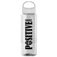 The Guzzler - 32 oz Transparent Bottle With Oval Crest Lid