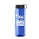 The Guzzler - 32 oz Transparent Bottle with Tethered lid