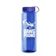 The Guzzler - 32 oz Transparent Bottle with Tethered lid