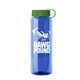 The Guzzler - 32 oz Transparent Bottle with Tethered lid