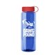 The Guzzler - 32 oz Transparent Bottle with Tethered lid