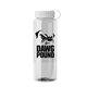 The Guzzler - 32 oz Transparent Bottle with Tethered lid