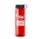 The Guzzler - 32 oz Transparent Bottle with Tethered lid