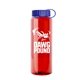 The Guzzler - 32 oz Transparent Bottle with Tethered lid