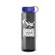 The Guzzler - 32 oz Transparent Bottle with Tethered lid
