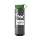 The Guzzler - 32 oz Transparent Bottle with Tethered lid