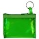The RAINBOW Translucent / Crystal Clear Zip Pouch with Key Ring