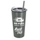 The Roadmaster - 18 oz Travel Tumbler With Clear Slide Lid And Straw